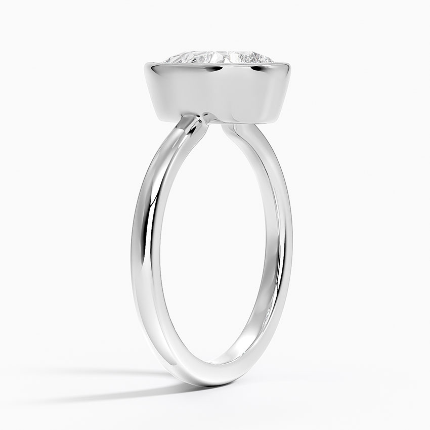 18K White Gold Sylvie Perfect Fit Bezel Solitaire Ring