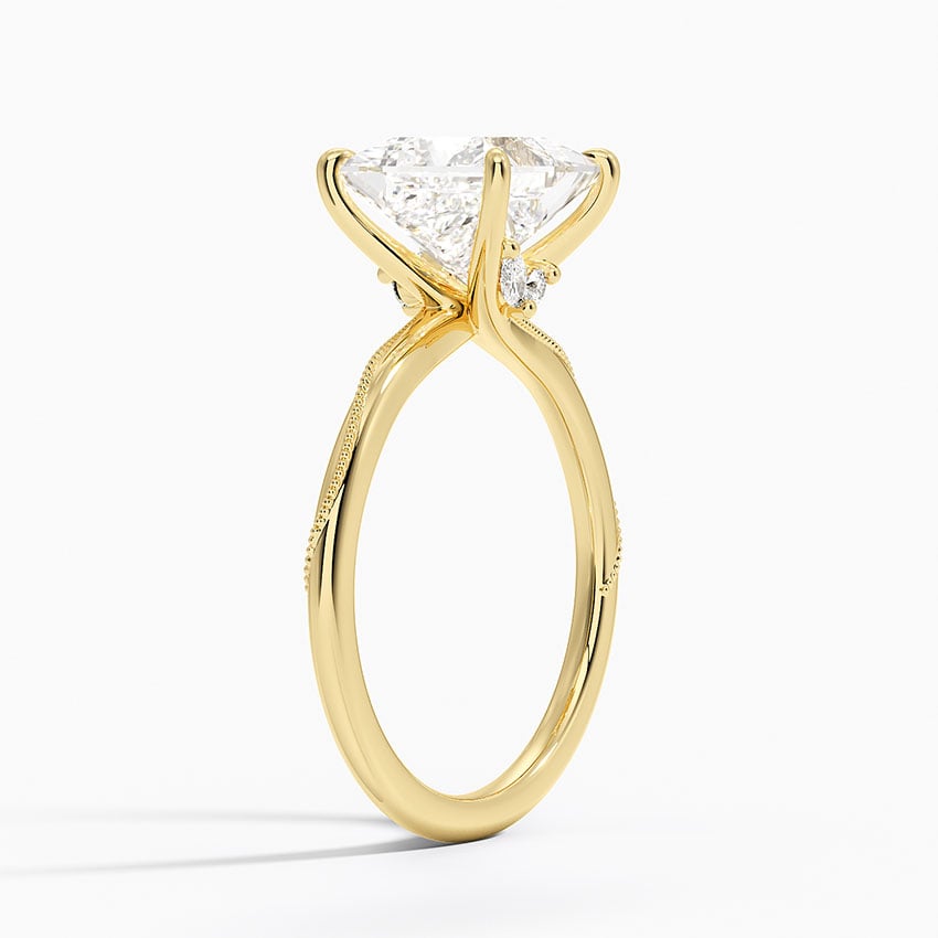 Milgrain Engagement Ring