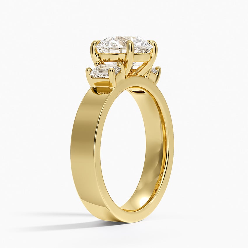 Peyton Emerald Cut Three Stone Diamond Ring