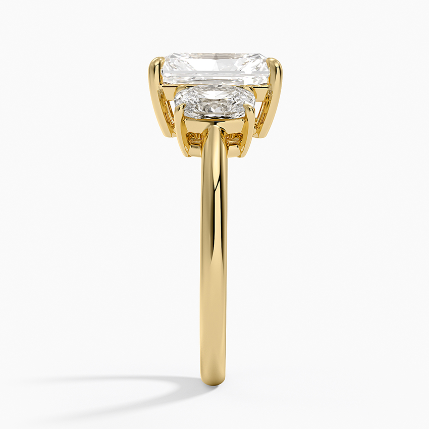 18K Yellow Gold Faye Elongated Cushion Three Stone Diamond Ring (1 ct. tw.)