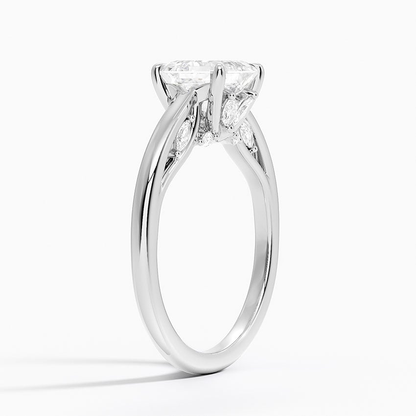 Secret Garden Adorned Gallery Solitaire Ring