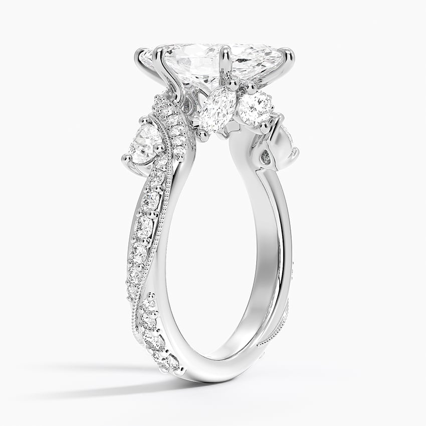 Platinum Grand Camellia Diamond Ring