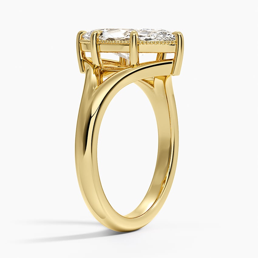 Cora Split Shank Solitaire Ring