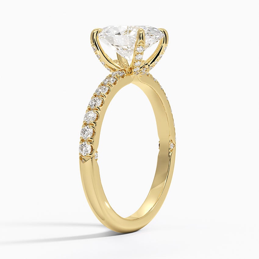 Diamond Accented Inner Impression Ring