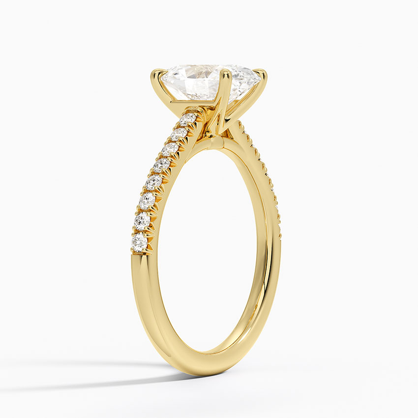 18K Yellow Gold Delicate Sienna Diamond Ring