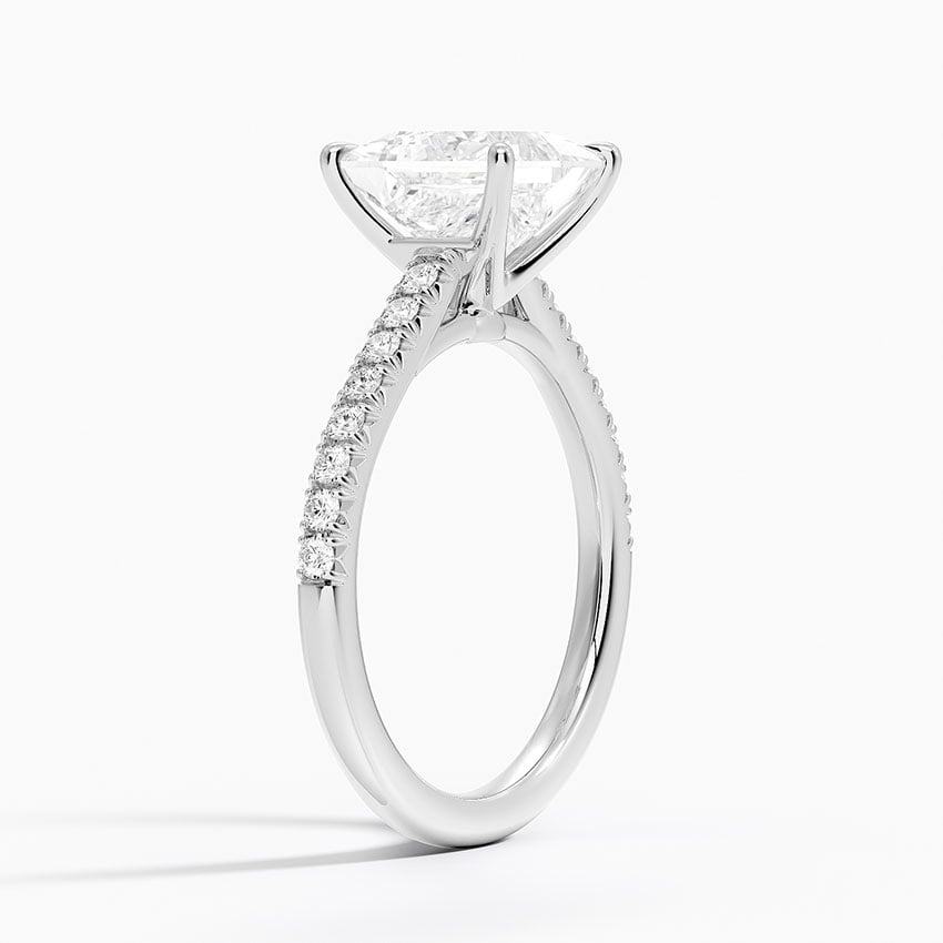 Cathedral Pavé Diamond Ring