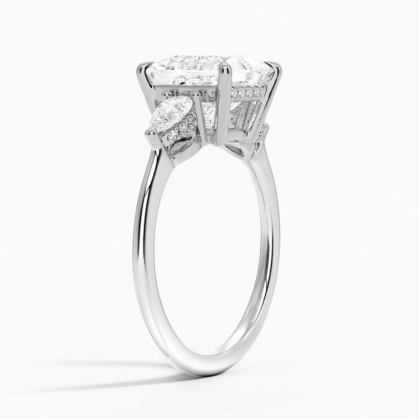 Adorned Opera Three Stone Diamond Ring - Brilliant Earth