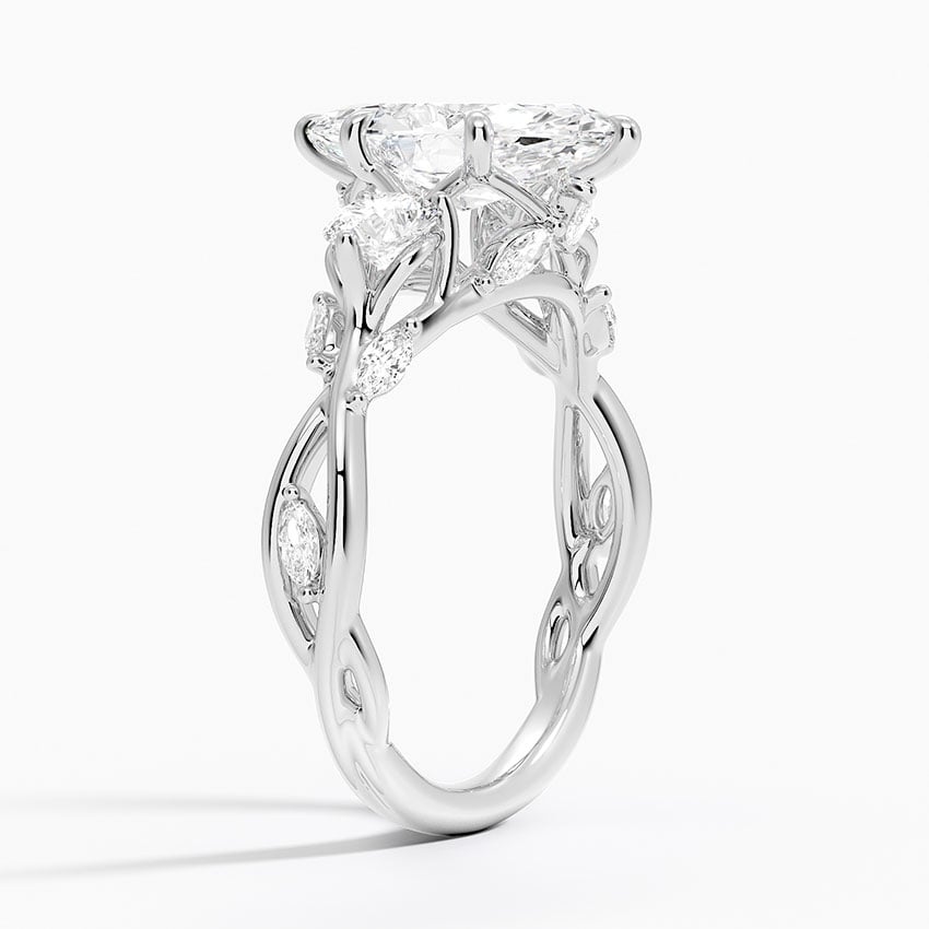 18K White Gold Secret Garden Three Stone Diamond Ring (3/4 ct. tw.)