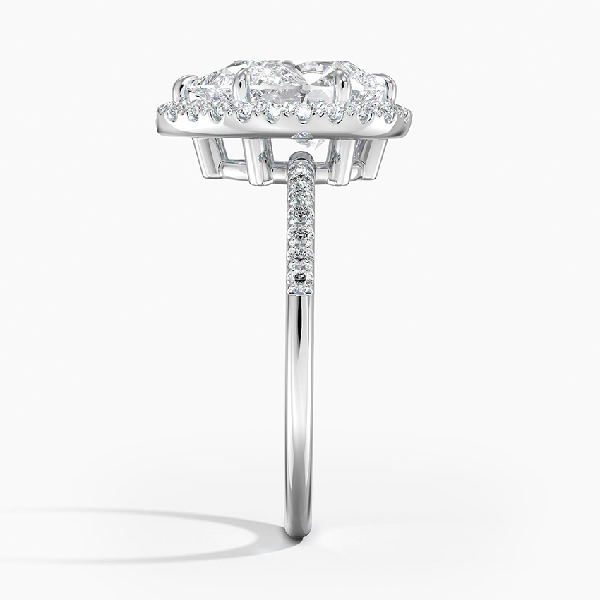 18K White Gold Cambria Halo Diamond Ring