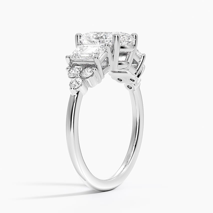 18K White Gold Sabine Cluster Diamond Ring