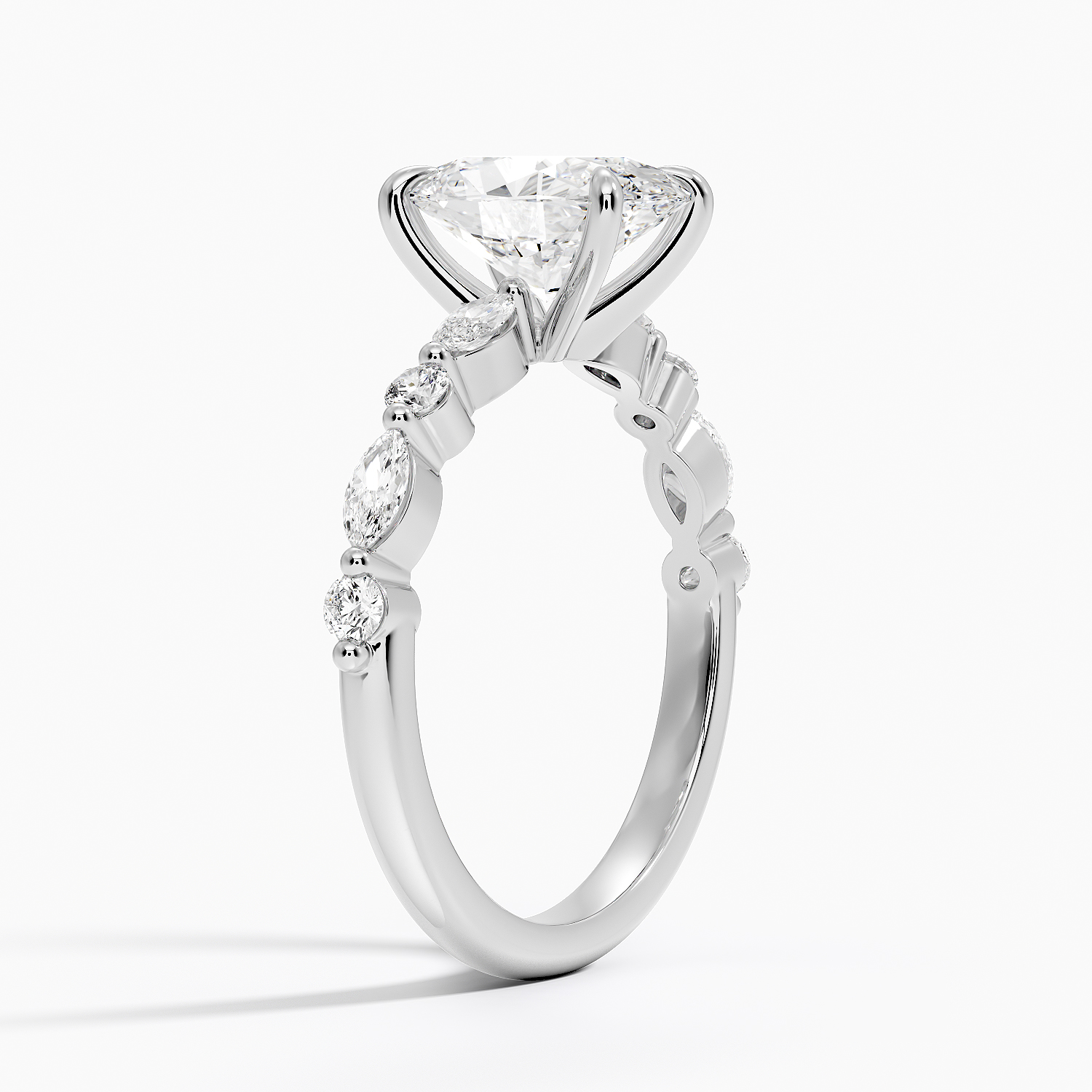 18K White Gold Versailles Half-Coverage Diamond Ring (1/3 ct. tw.)