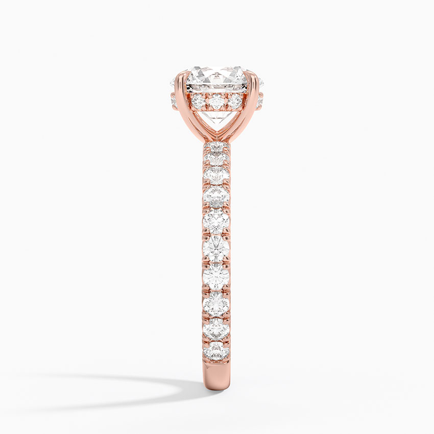 Perfect Fit French Pavé Diamond Ring in 14K Rose Gold