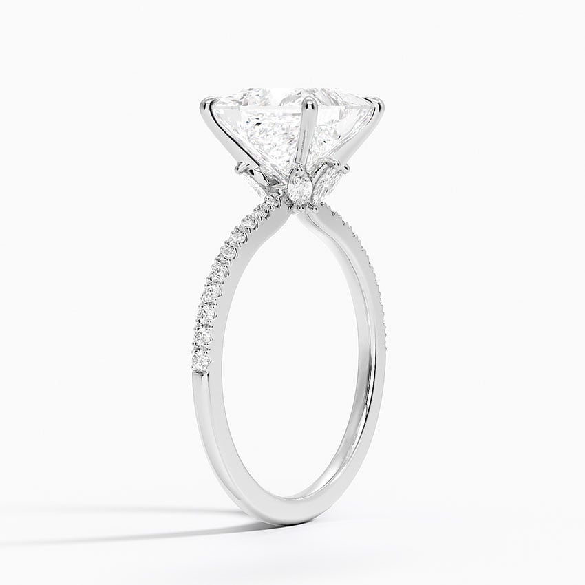 Hidden Flower Halo Diamond Ring