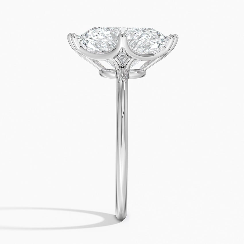 18K White Gold Samara Eight-Prong Solitaire Ring
