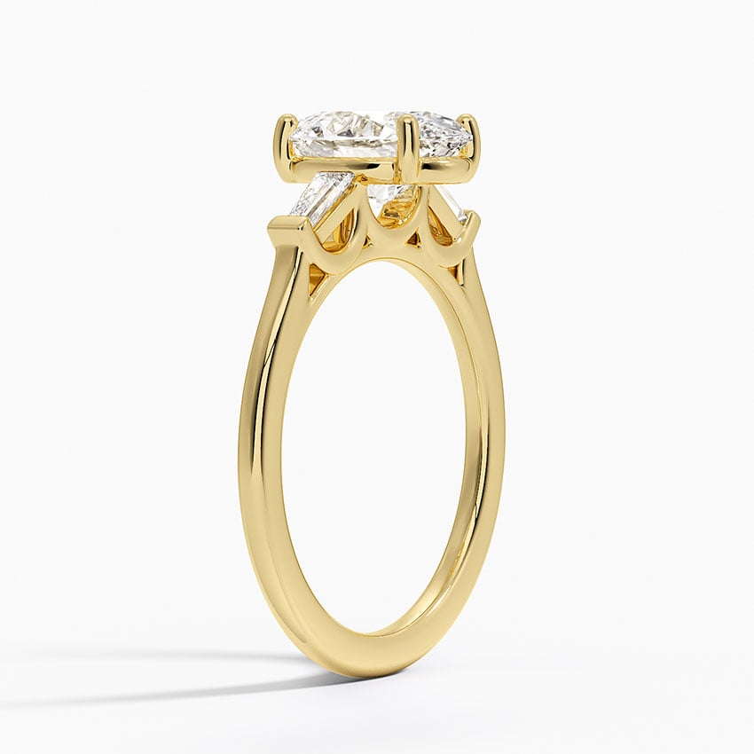 18K Yellow Gold Perfect Fit Tapered Baguette Diamond Ring