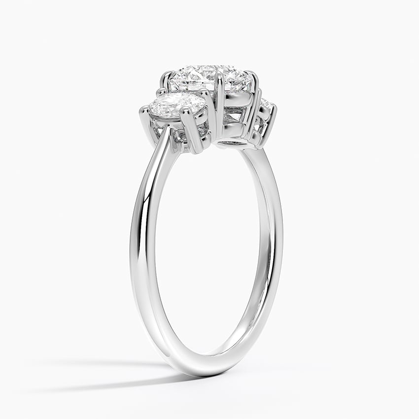Oval-Cut Three Stone Diamond Ring
