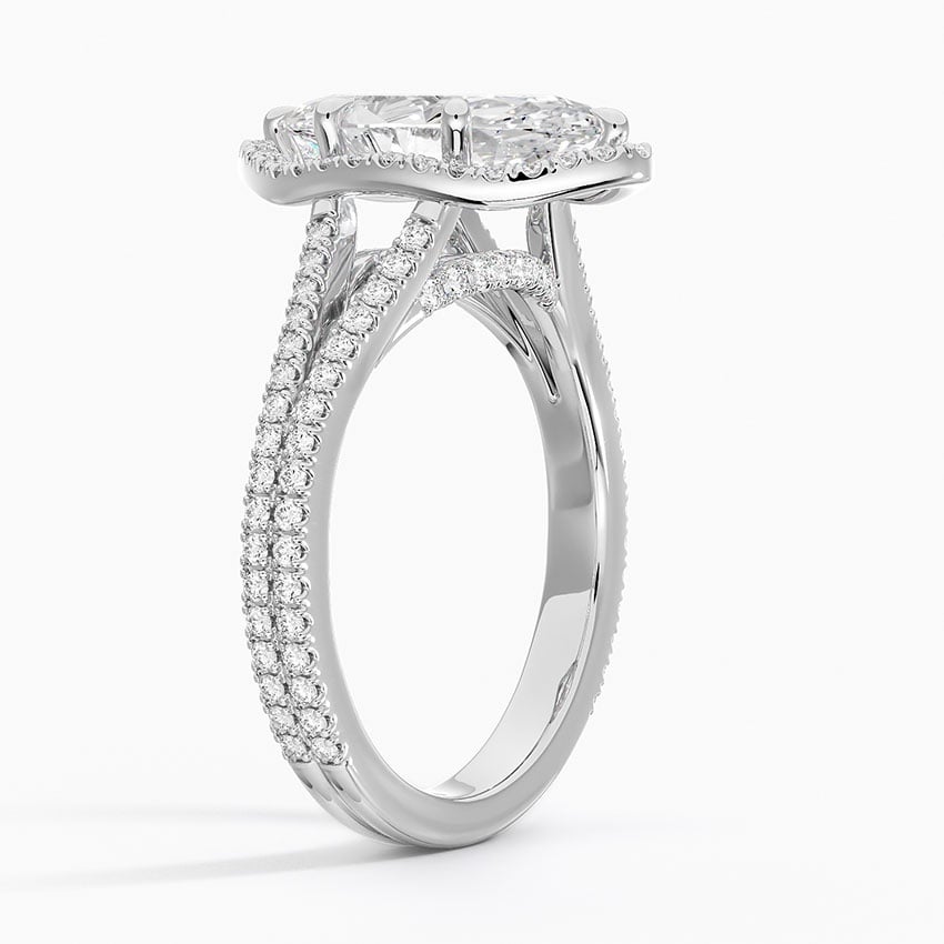 Fortuna Halo Diamond Ring - Brilliant Earth