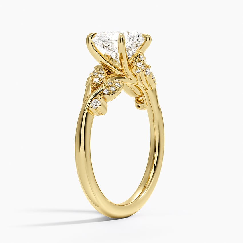 18K Yellow Gold Canopy Diamond Ring