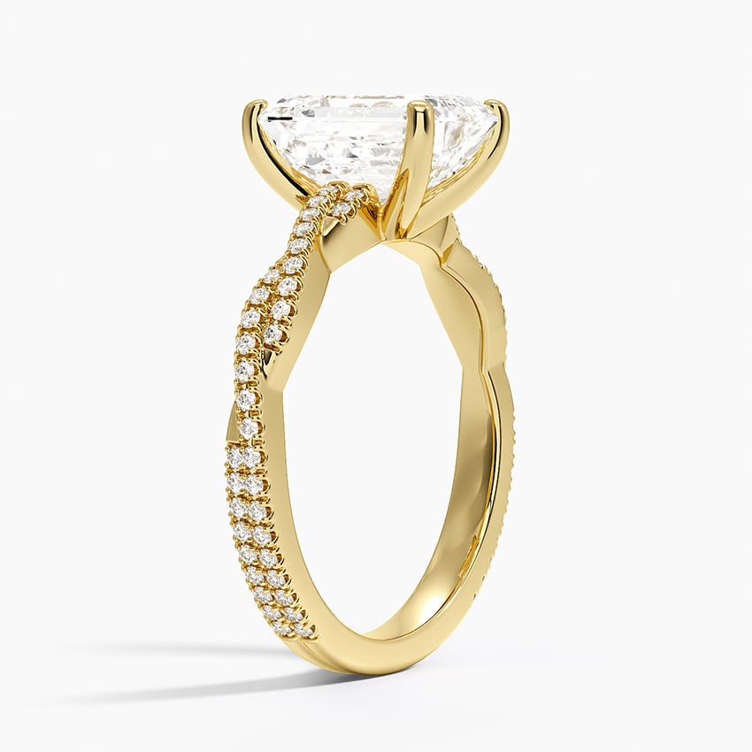18K Yellow Gold Petite Luxe Twisted Vine Diamond Ring (1/4 ct. tw.)