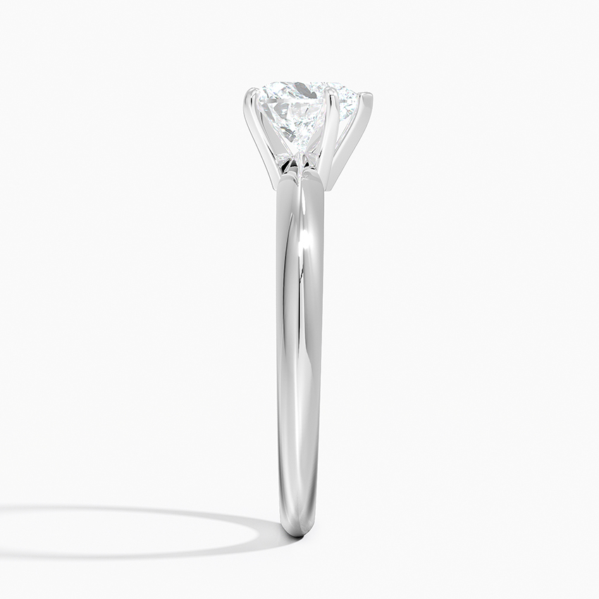 18K White Gold Classic Six-Prong Solitaire Ring