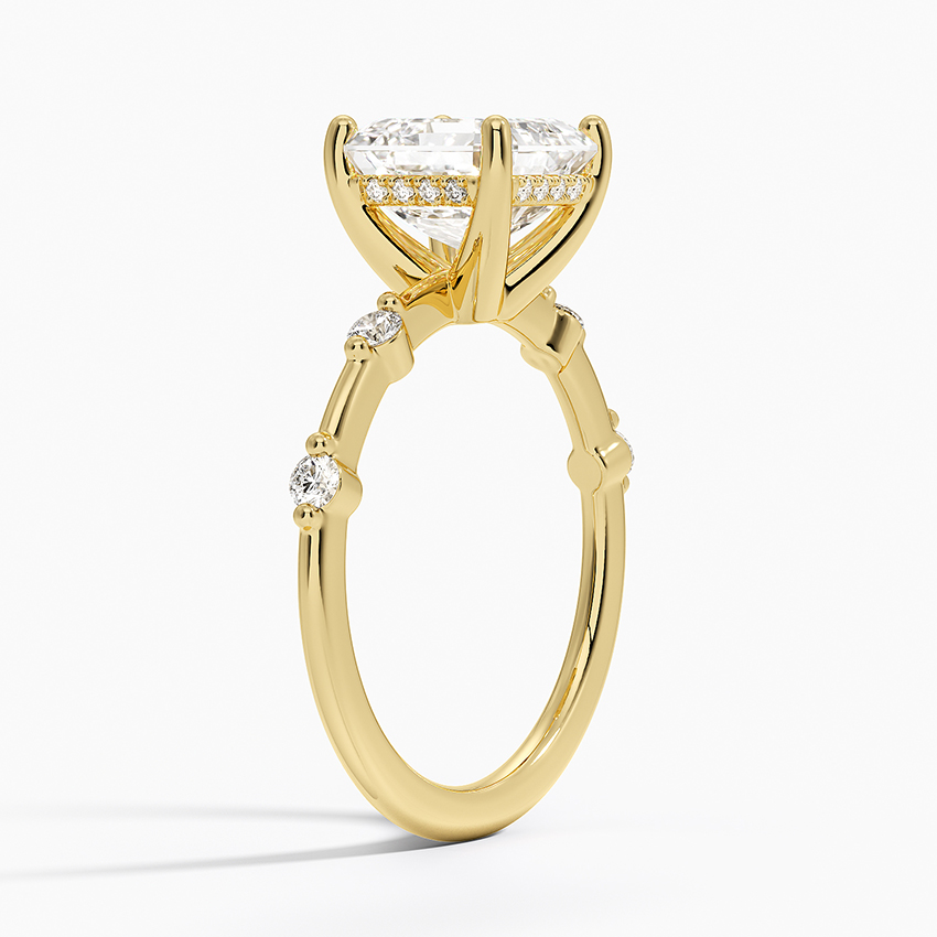 Aimee Solitaire with Hidden Halo Diamond Ring