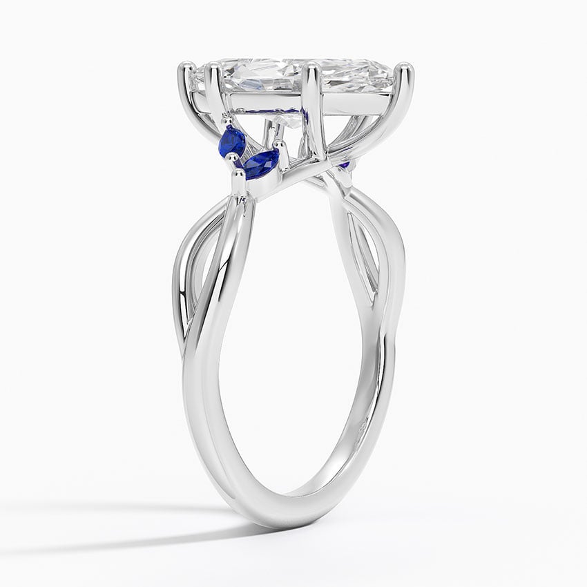 Diamond Ring with Sapphire Accents - Willow