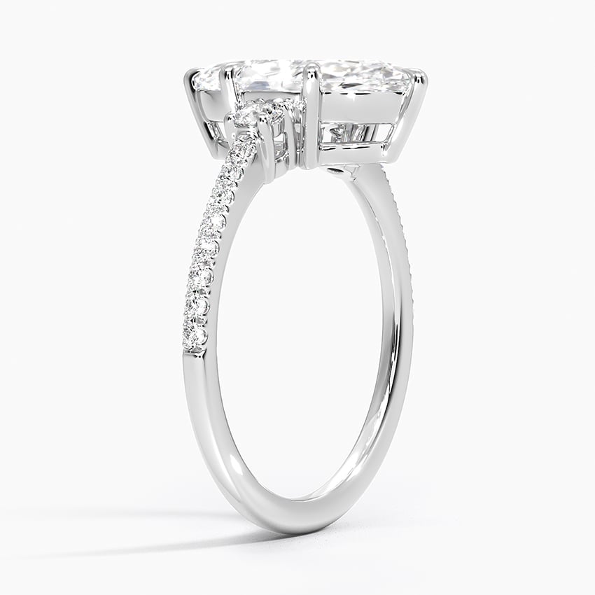 Lyra Three Stone Diamond Ring - Brilliant Earth