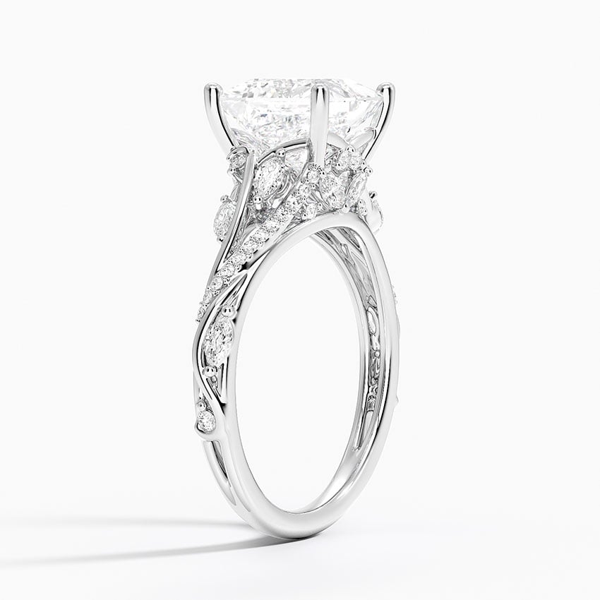 18K White Gold Begonia Vine Diamond Ring (1/2 ct. tw.)