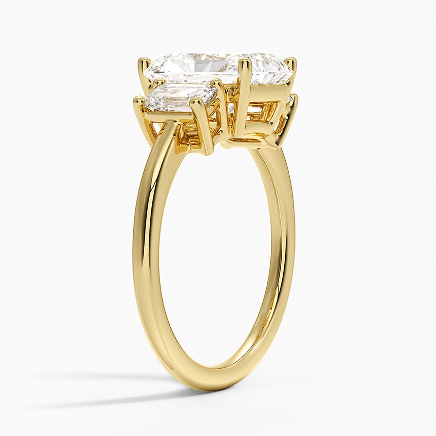 18K Yellow Gold Luxe Rhiannon Three Stone Diamond Ring (3/4 ct. tw.)