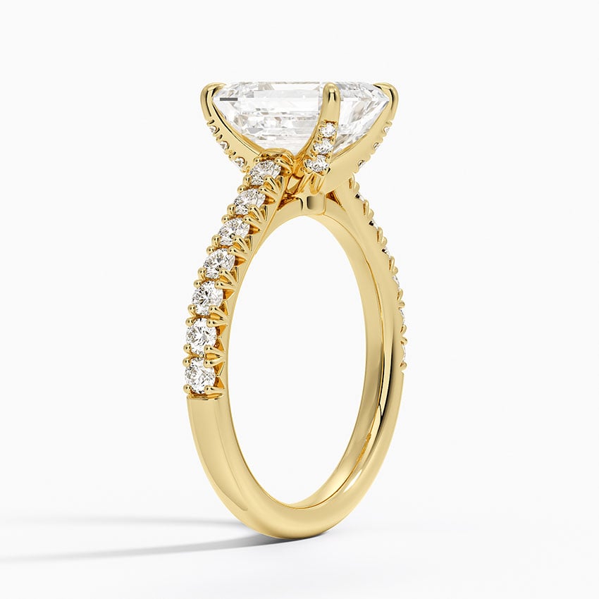 18K Yellow Gold Sienna Half Coverage Hidden Accents Diamond Ring (1/2 ct. tw.)