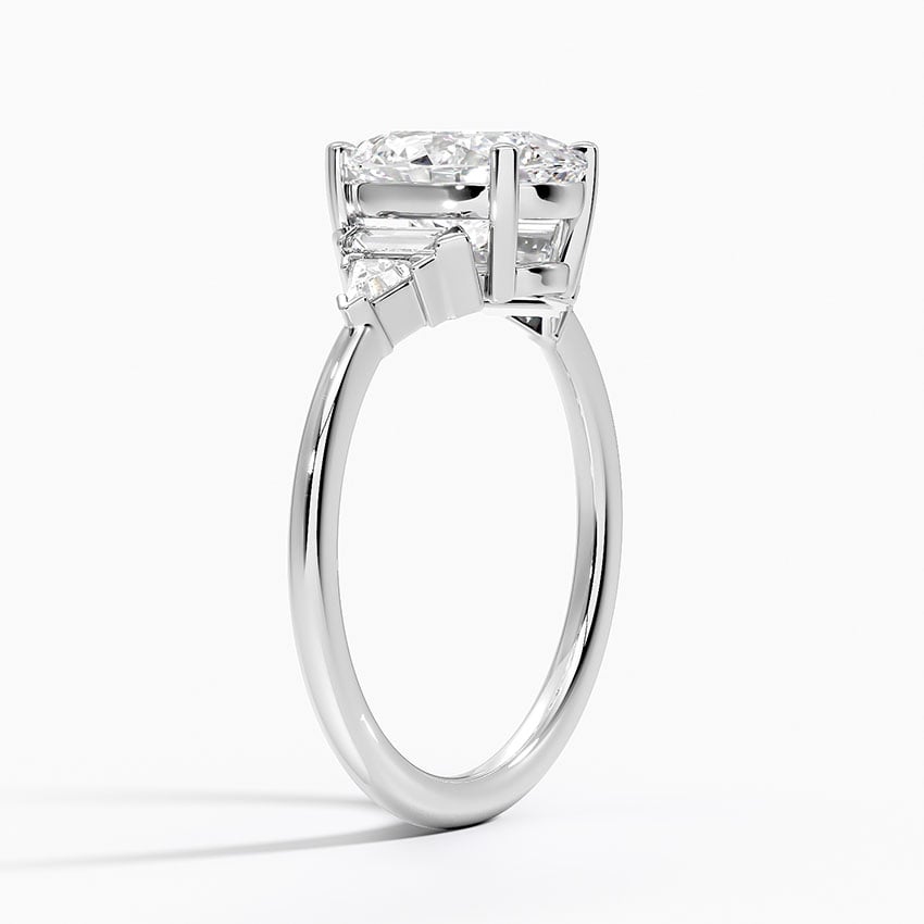 18K White Gold Edie Art Deco Diamond Ring