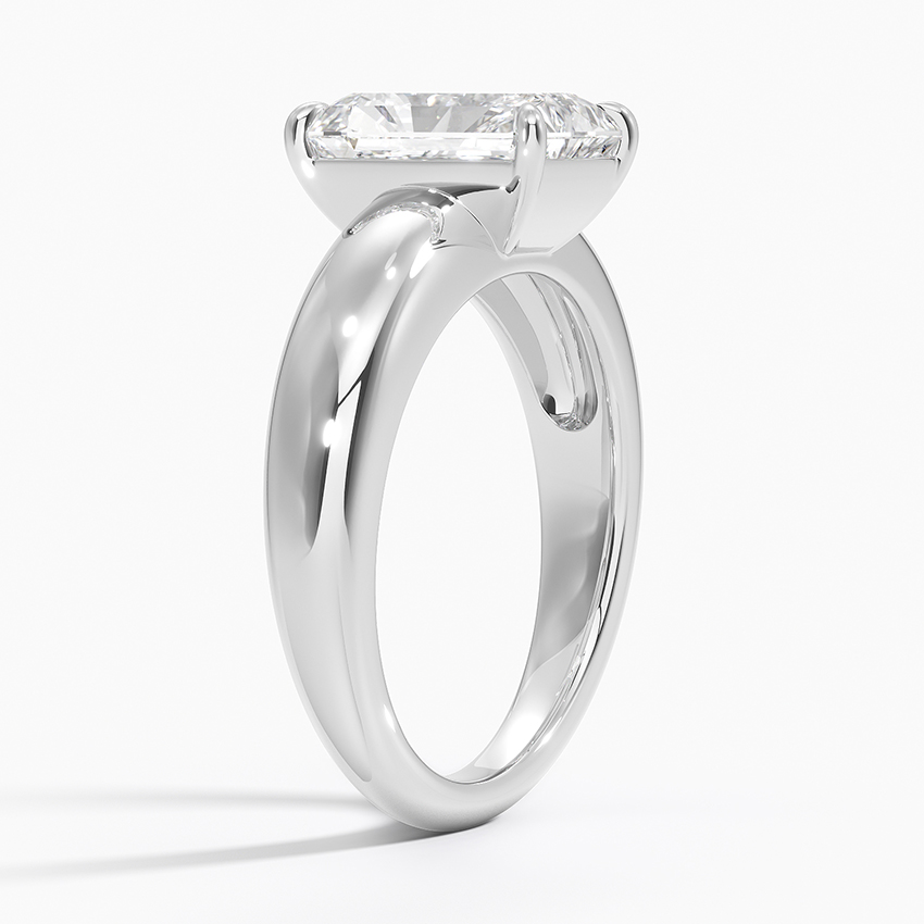 18K White Gold Adrian Solitaire Ring
