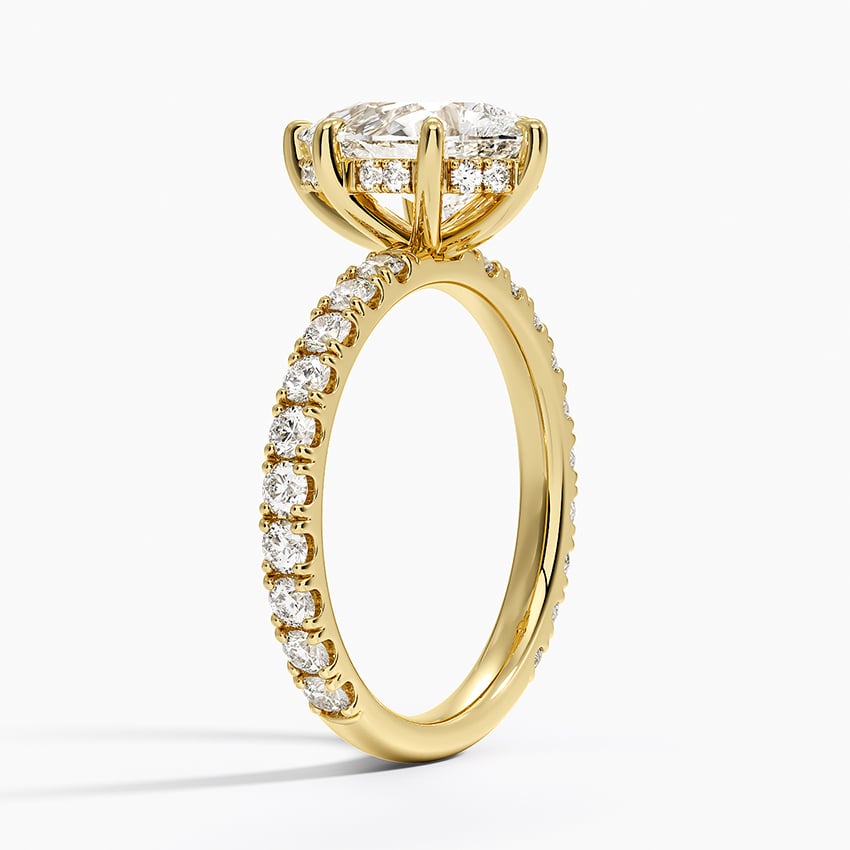 18K Yellow Gold Grand Perfect Fit Three-Quarter Diamond Ring