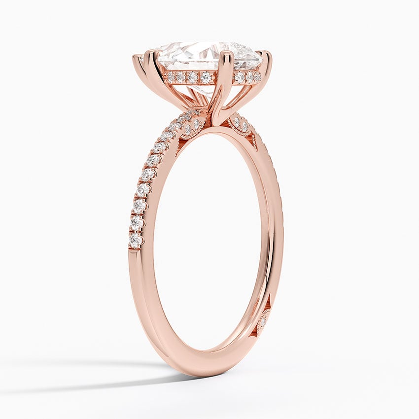 18K Rose Gold Simply Tacori Classic Diamond Ring (1/5 ct. tw.)