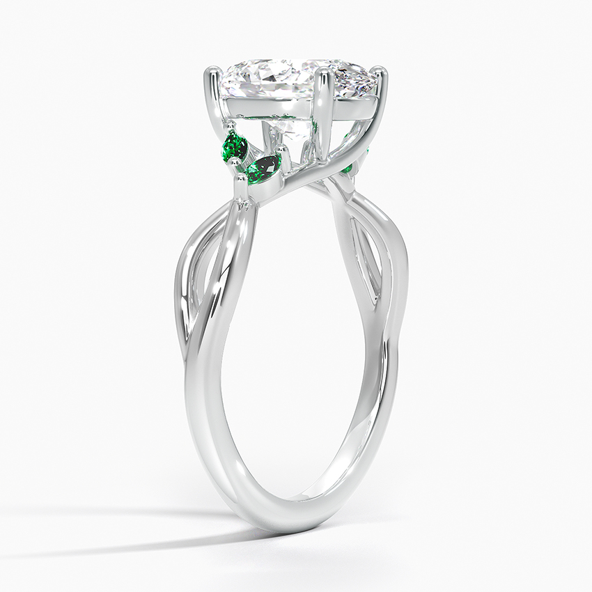 Engagement Ring With Emeralds