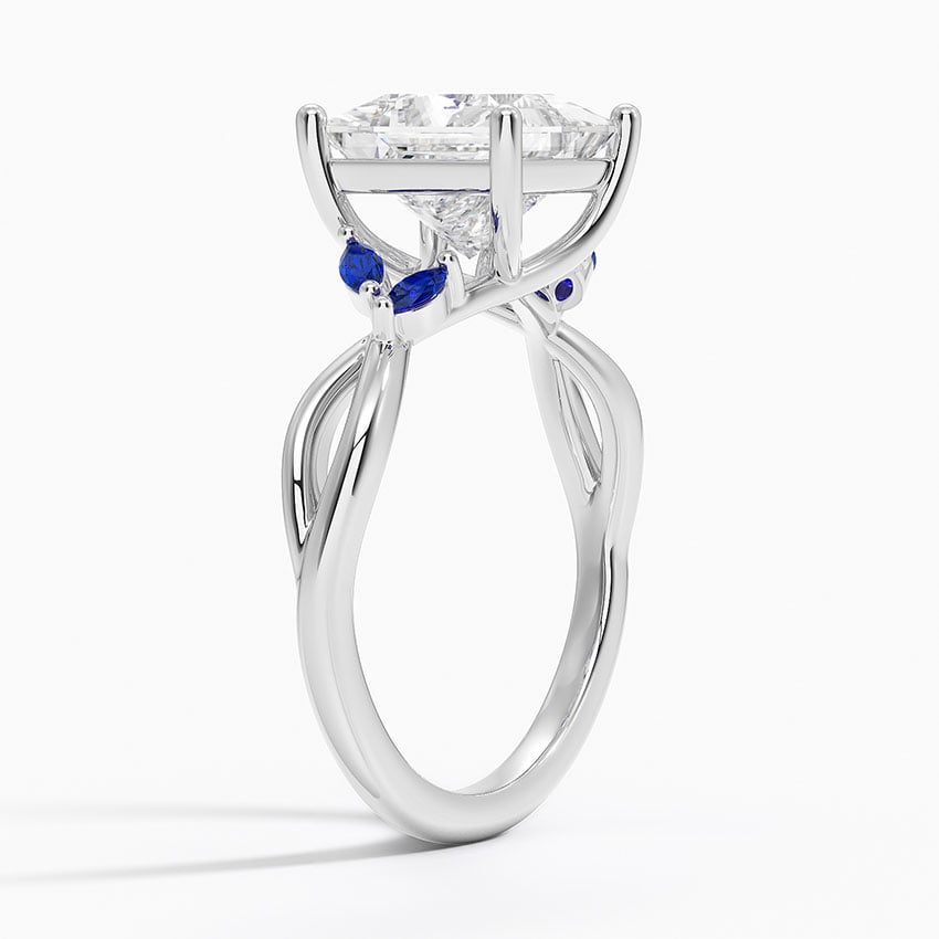 Diamond Ring with Sapphire Accents - Willow