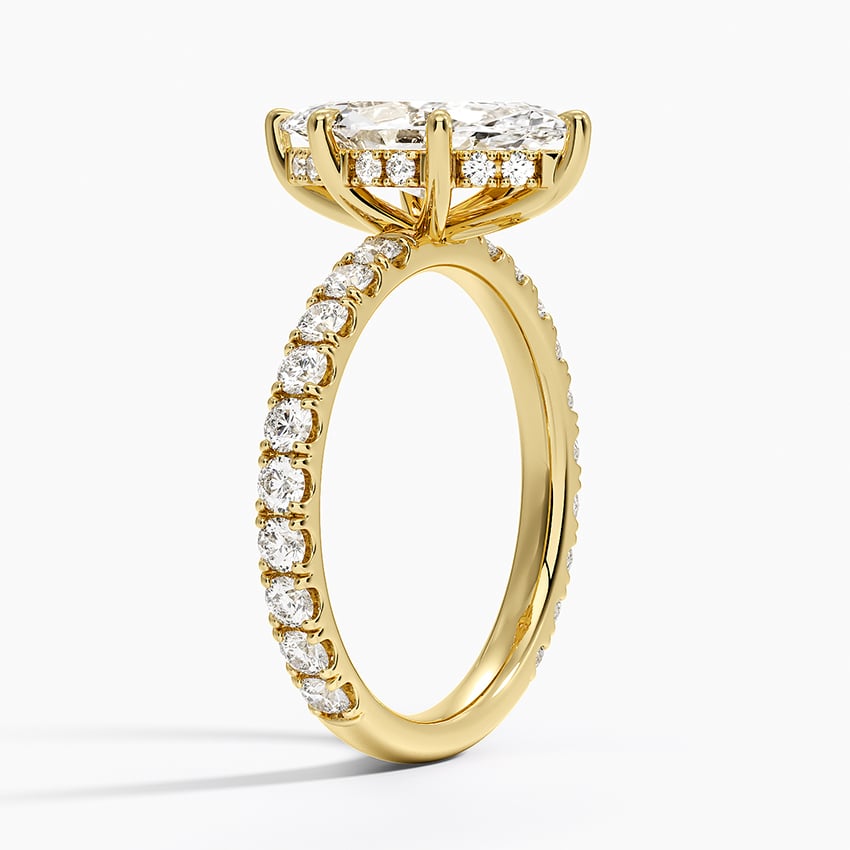18K Yellow Gold Grand Perfect Fit Three-Quarter Diamond Ring