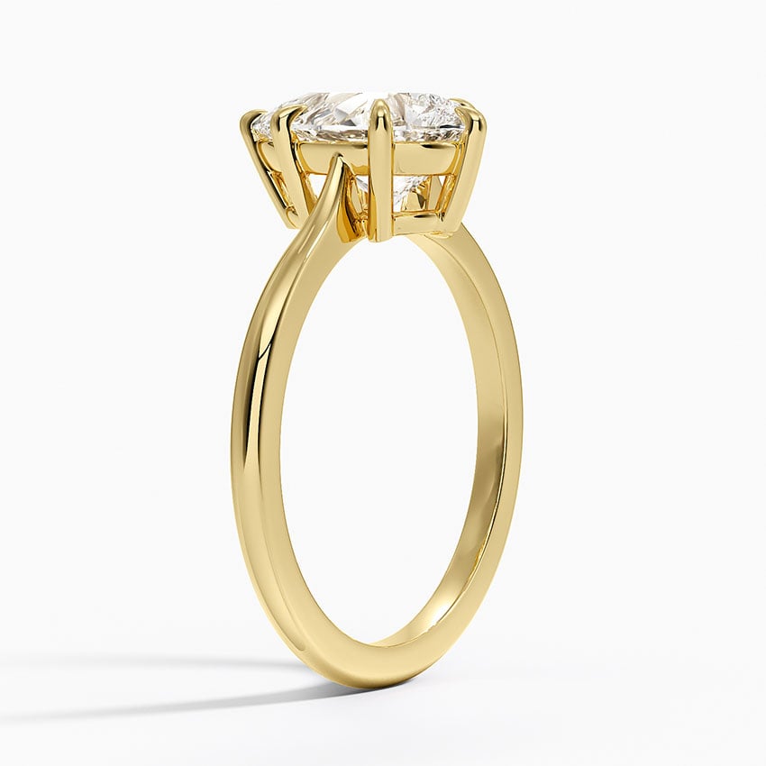 18K Yellow Gold Elle Solitaire Ring