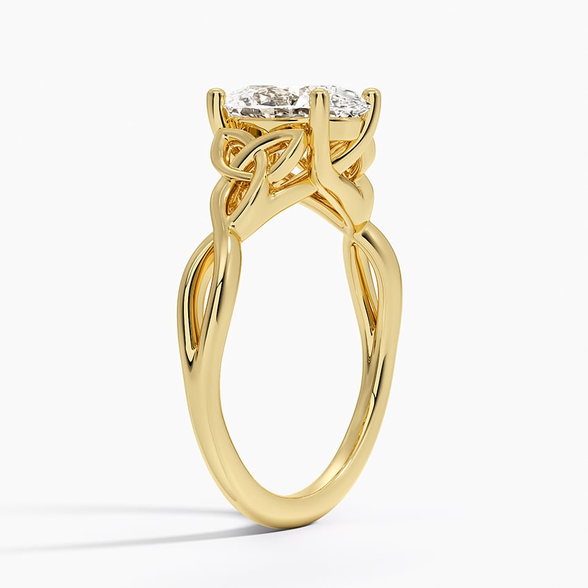 18K Yellow Gold Celtic Love Knot Ring