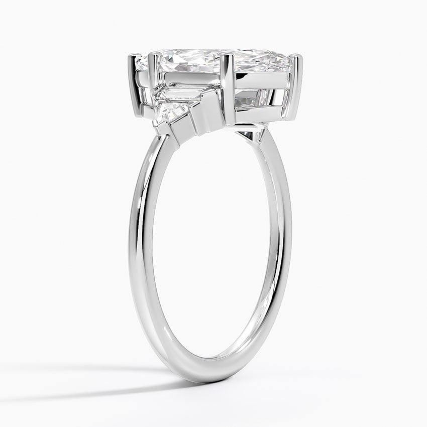 18K White Gold Edie Art Deco Diamond Ring