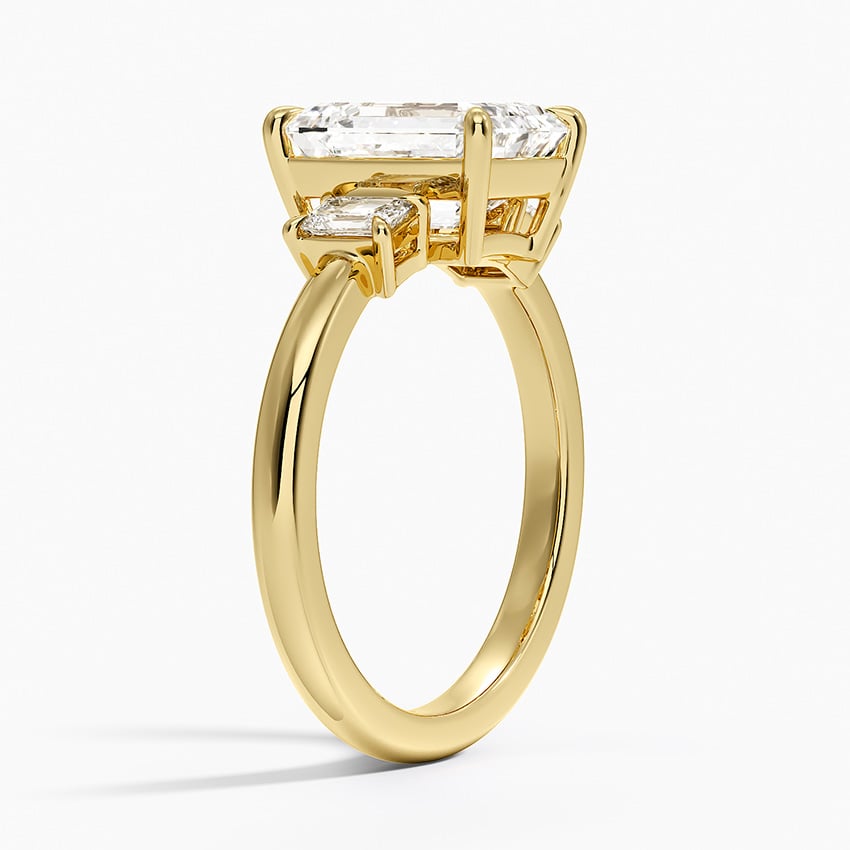 Three Stone Diamond Engagement Ring - Rhiannon