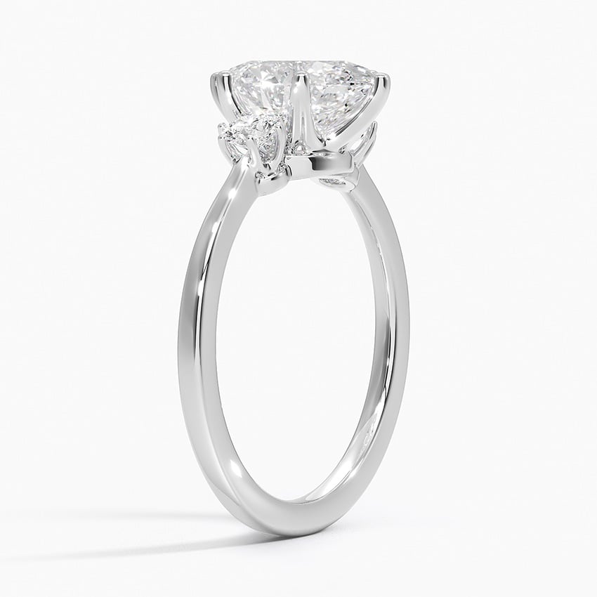 18K White Gold Tallula Three Stone Diamond Ring