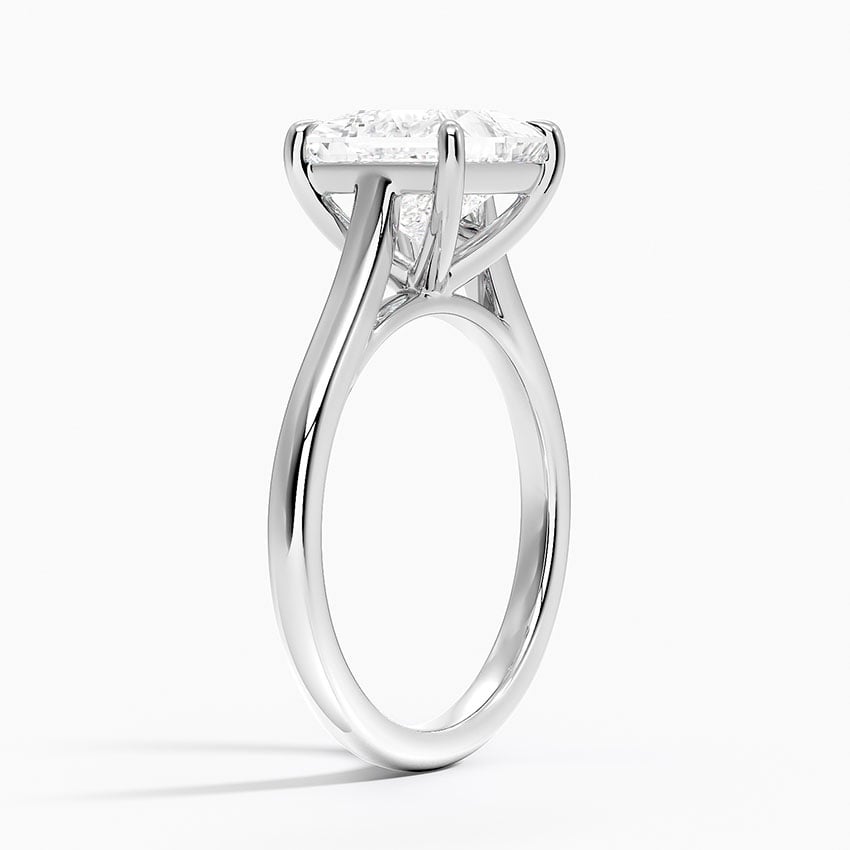 18K White Gold 2mm Provence Solitaire Ring