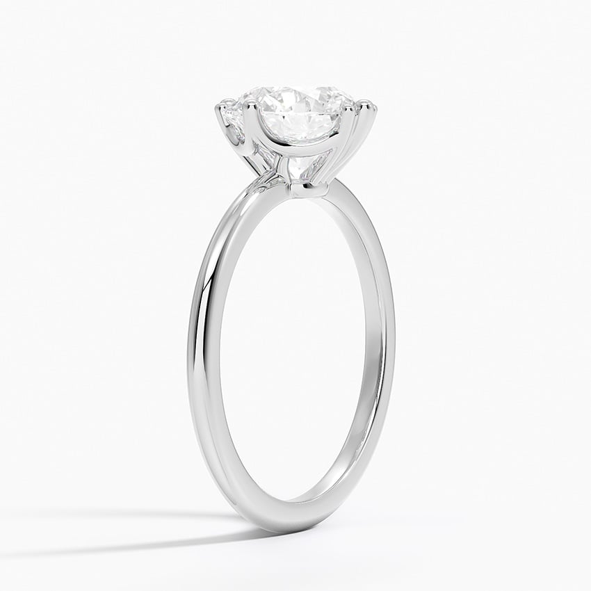 Platinum Samara Eight-Prong Solitaire Ring