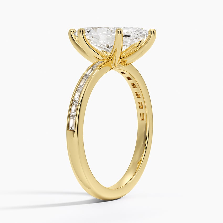 Tabitha Channel Set Baguette Diamond Ring