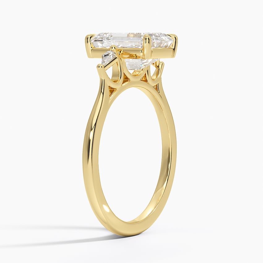 Petite Cometa Perfect Fit Three Stone Diamond Ring
