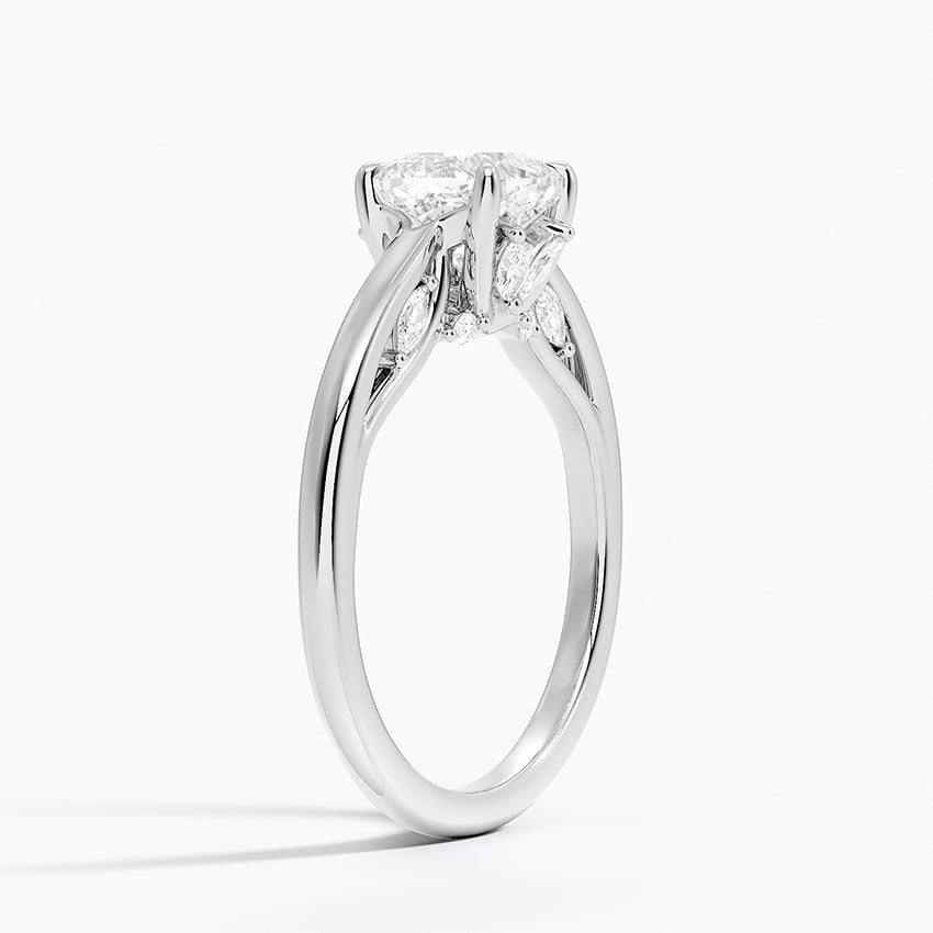 Secret Garden Adorned Gallery Solitaire Ring