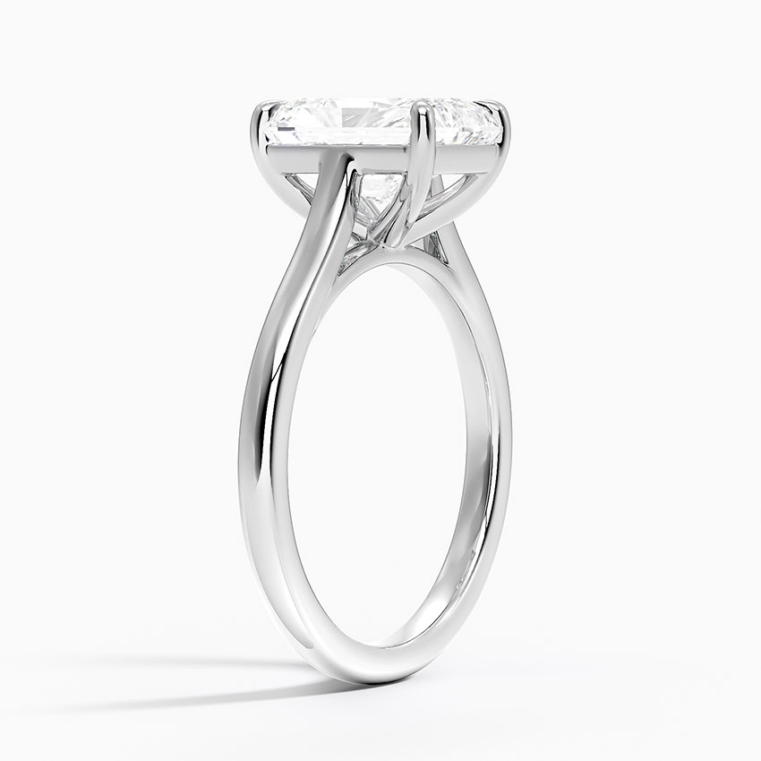 18K White Gold 2mm Provence Solitaire Ring