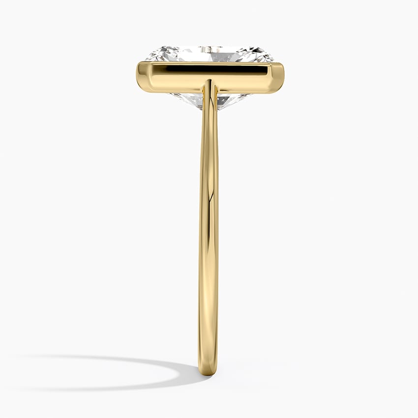 18K Yellow Gold 1.5mm Petite Luna Bezel Ring