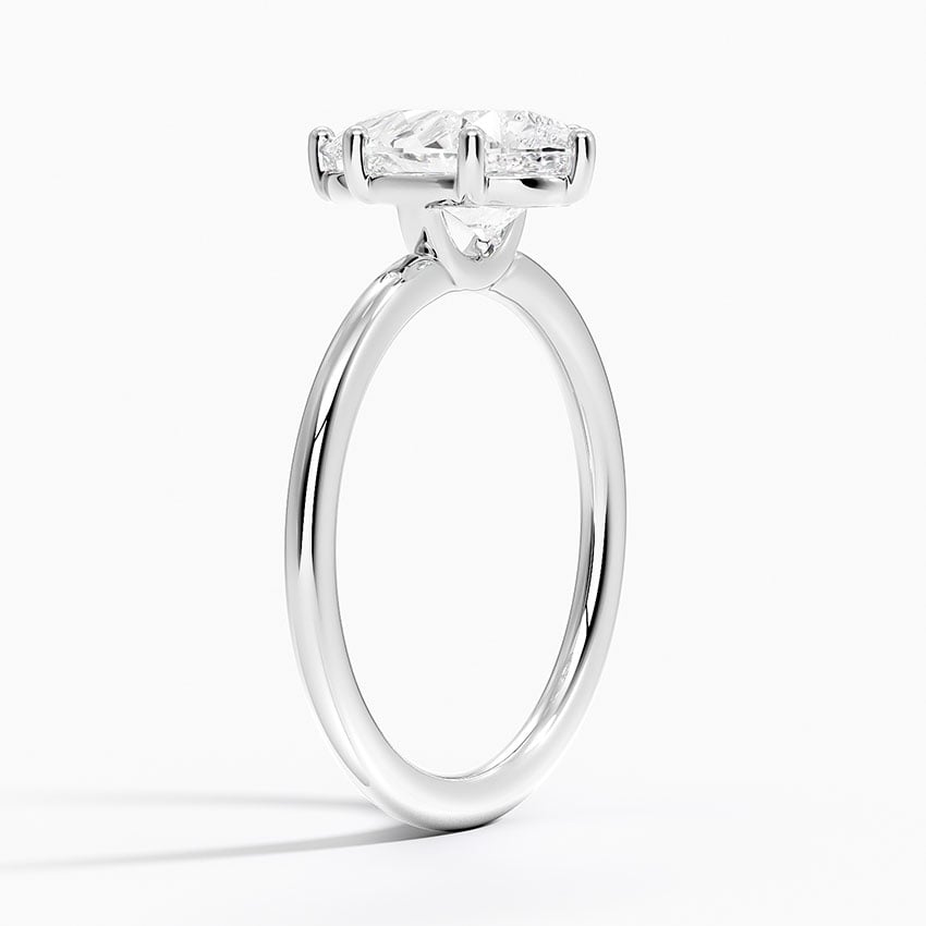 18K White Gold Gwen Perfect Fit Solitaire Ring